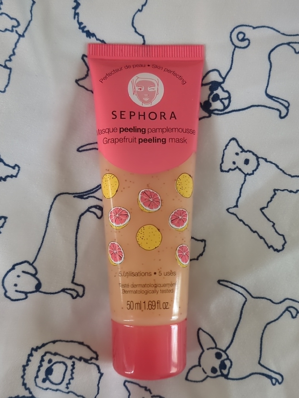 Sephora Grapefruit Peeling Mask - Pink & Yellow